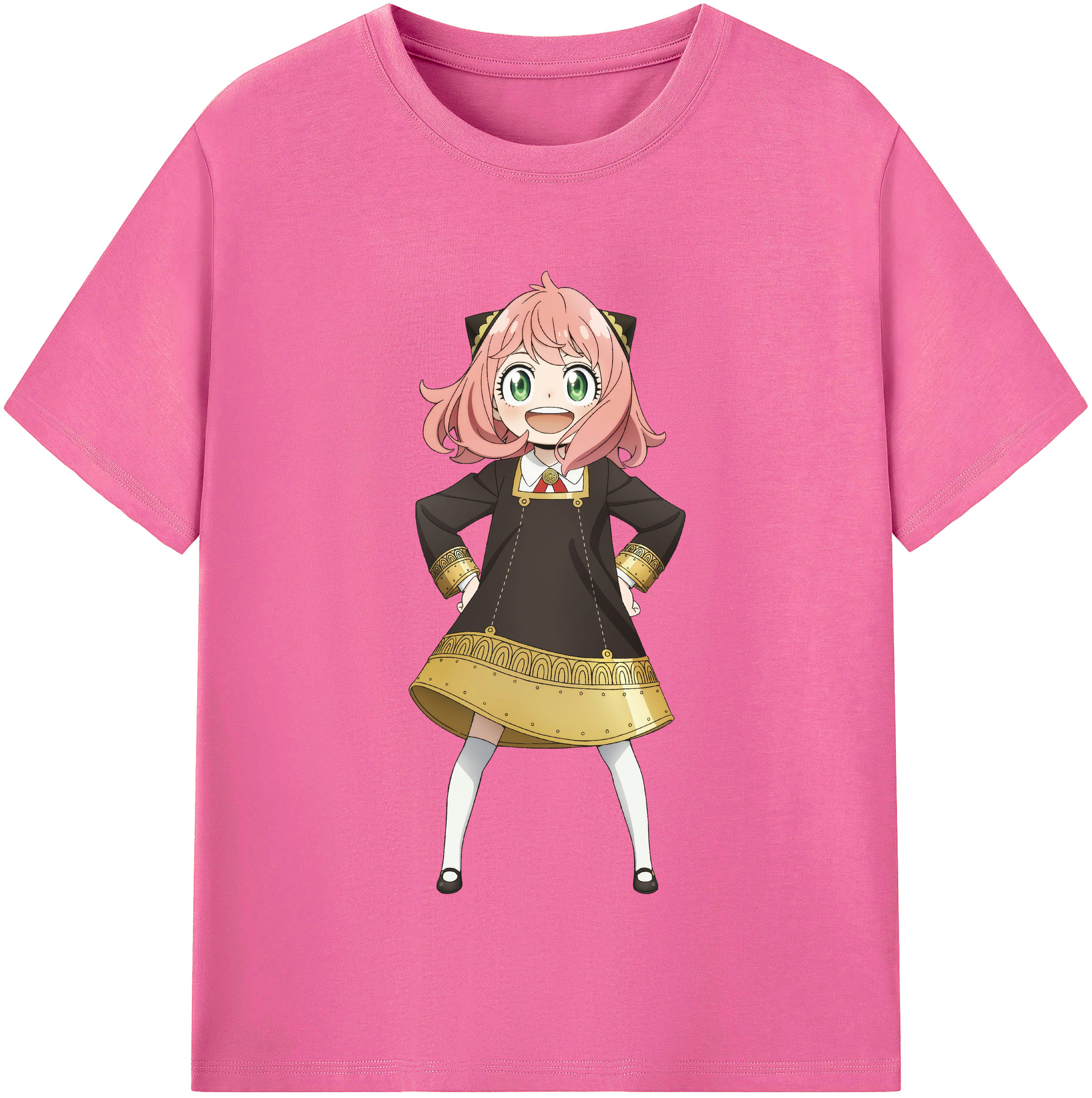（画像用） SPY×FAMILY间谍家家酒 レディースカジュアルプリントTシャツ（綿100％）